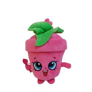 Shopkins 6" Peta Plant Stuffed Bean/Plush Toy Pink Flower Pot Cute Plant Lady